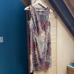 Connected Apparel Multicolor Paisley Midi Dress
